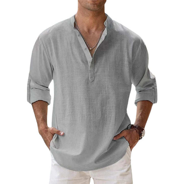 Men’s Lightweight Henley Long Sleeve Casual Shirt