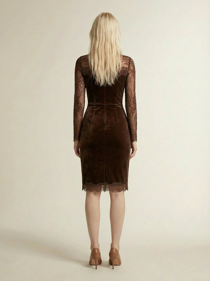 Nadia - Mini dress with elegant lace
