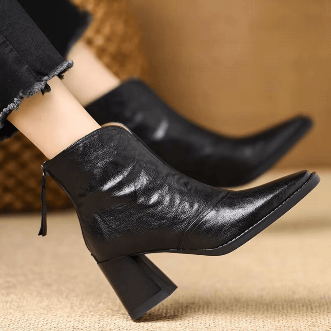 Megan | Elegant Mid-Heel Boots