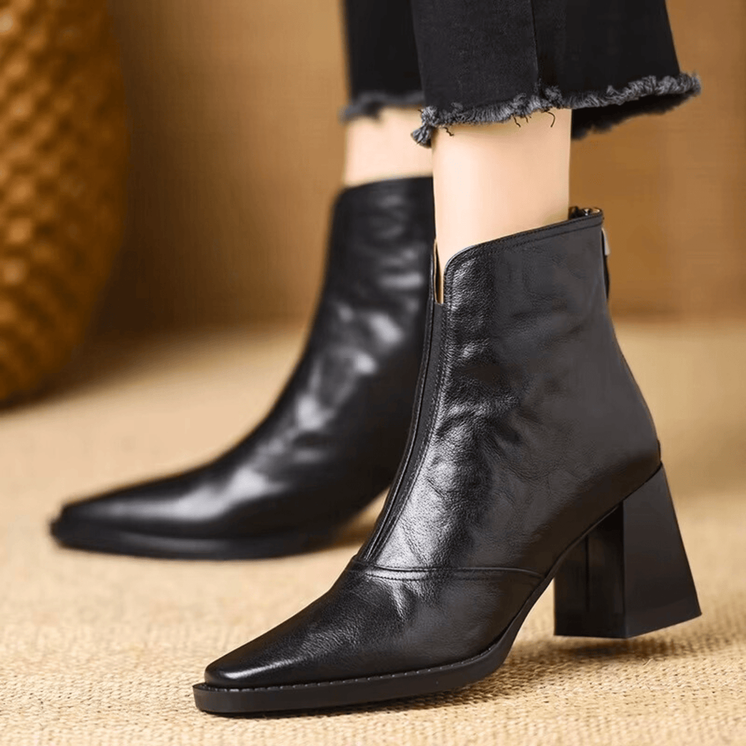 Megan | Elegant Mid-Heel Boots