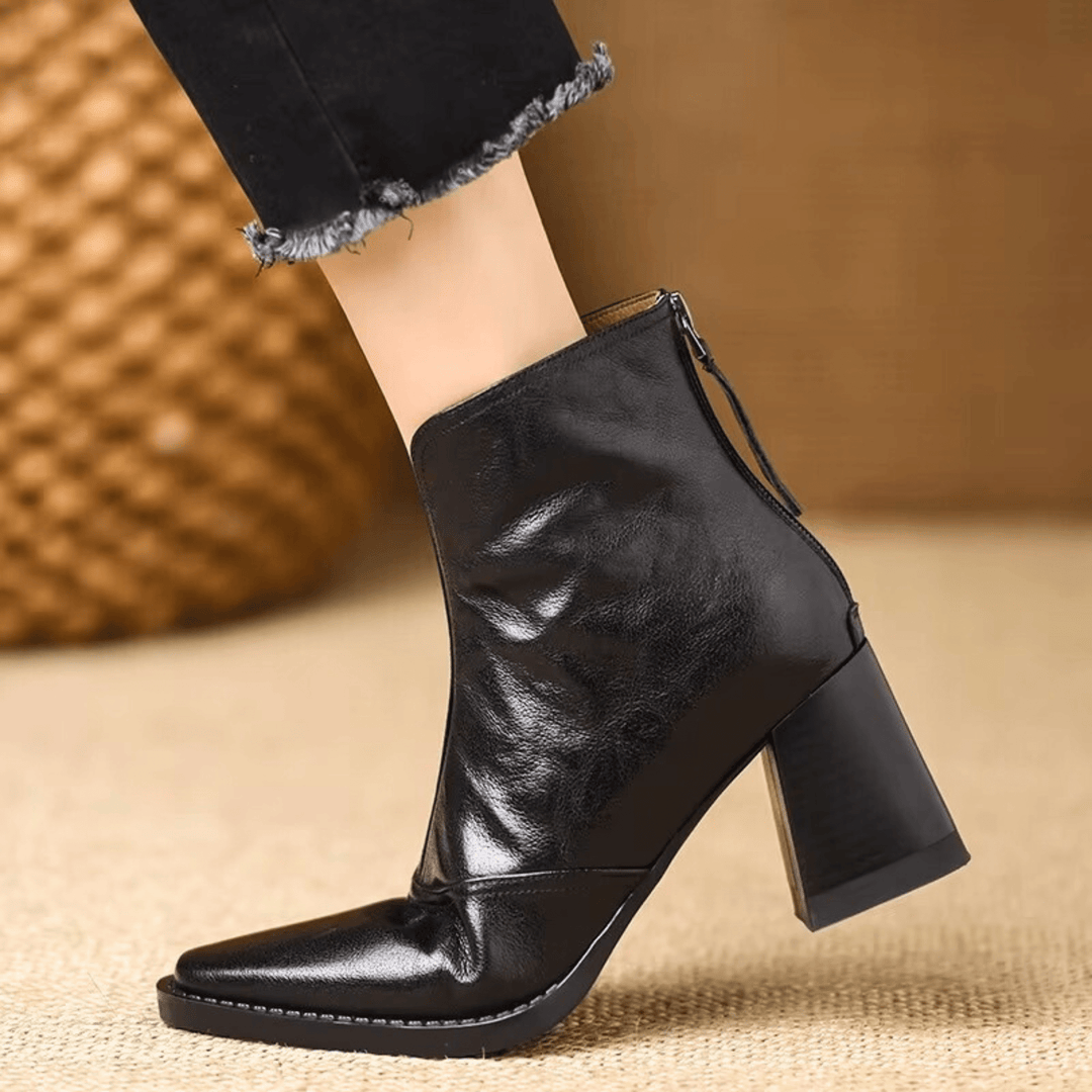 Megan | Elegant Mid-Heel Boots