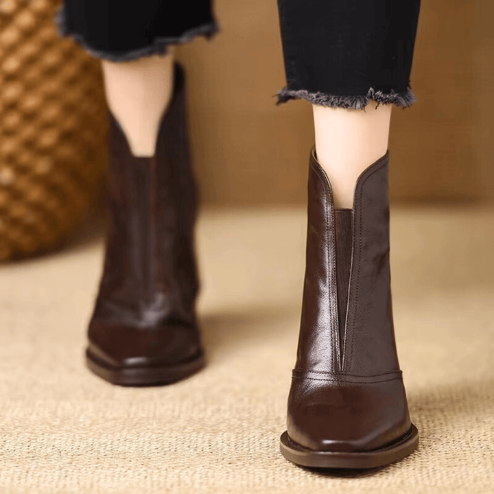 Megan | Elegant Mid-Heel Boots