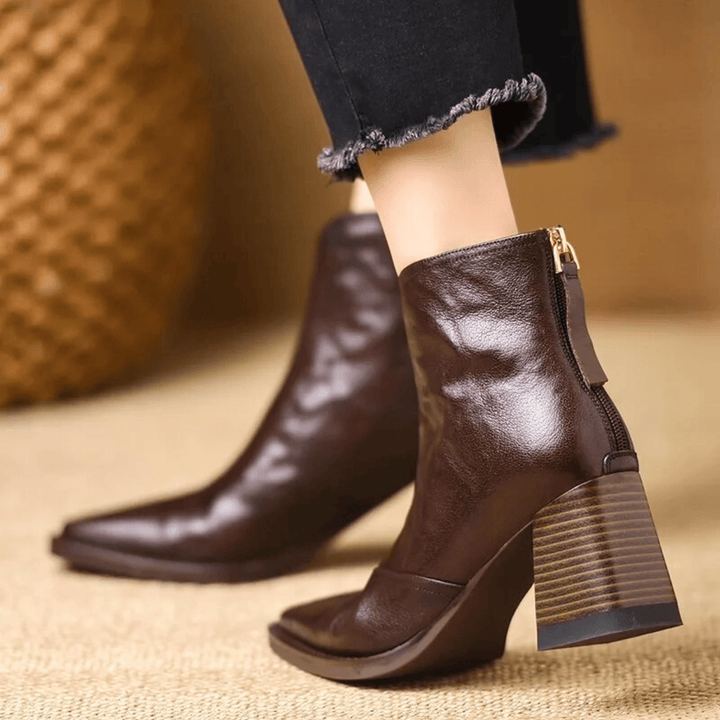 Megan | Elegant Mid-Heel Boots