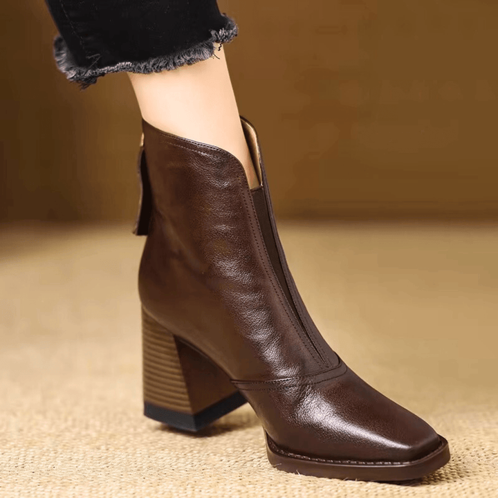 Megan | Elegant Mid-Heel Boots
