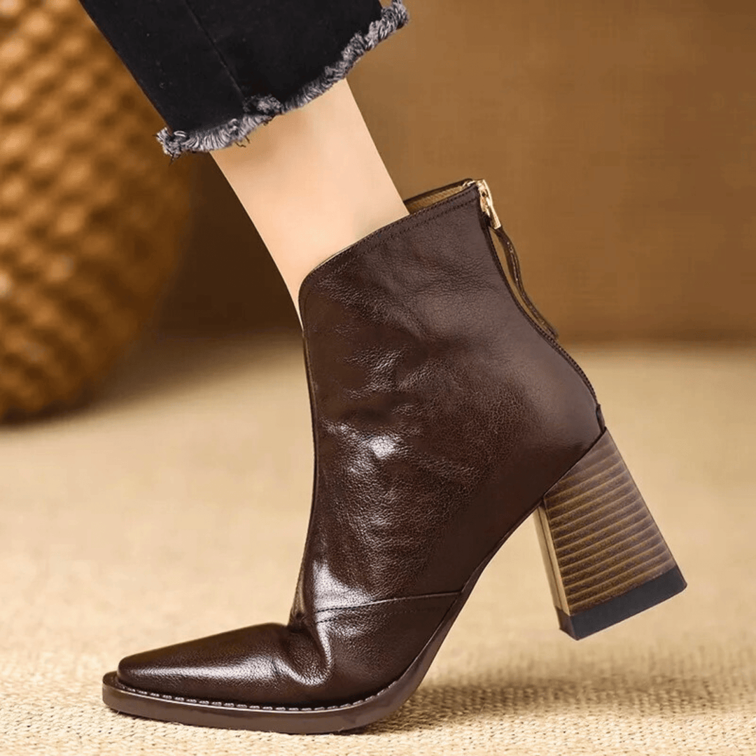 Megan | Elegant Mid-Heel Boots
