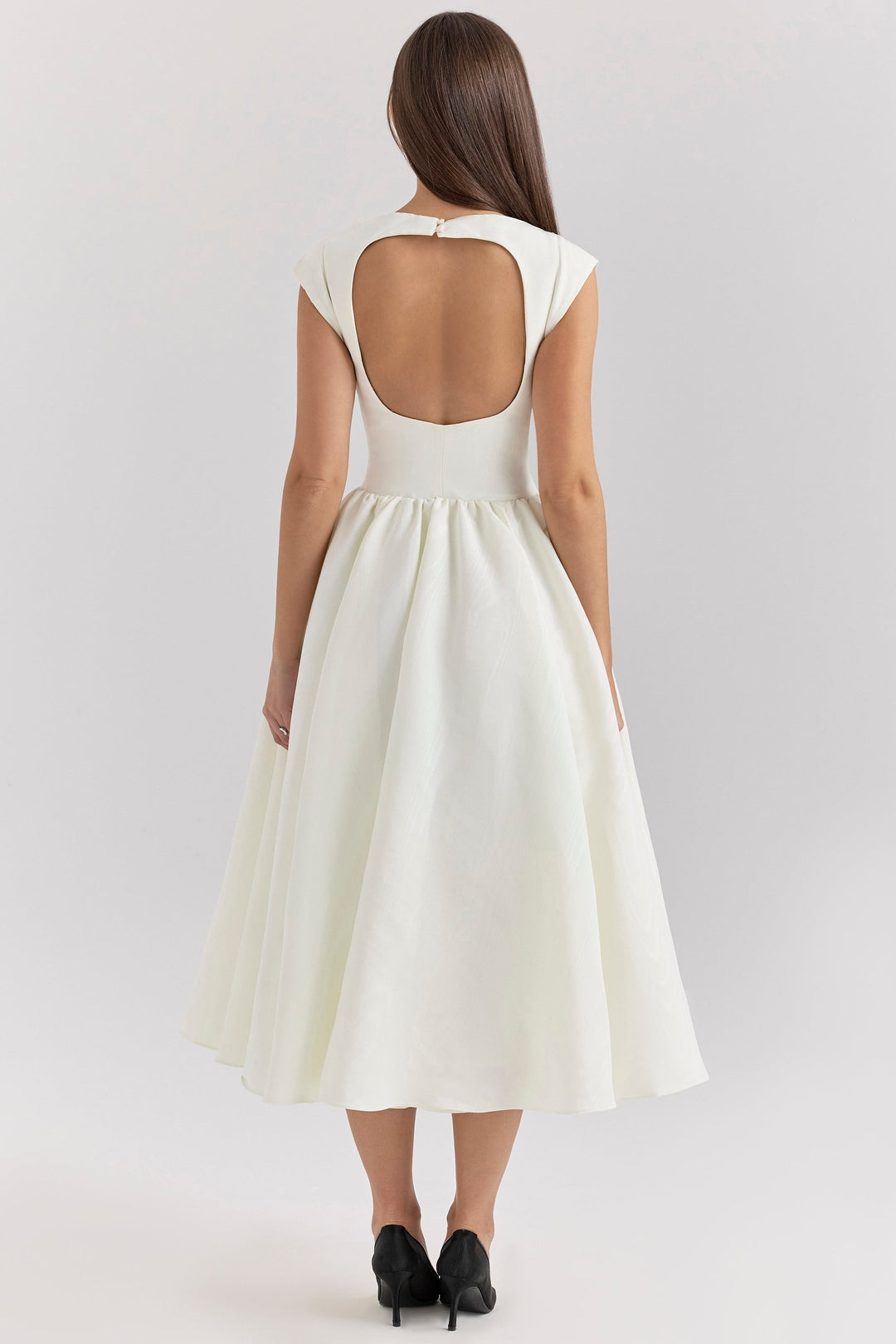 Adelphia | Backless Tulle Midi Dress